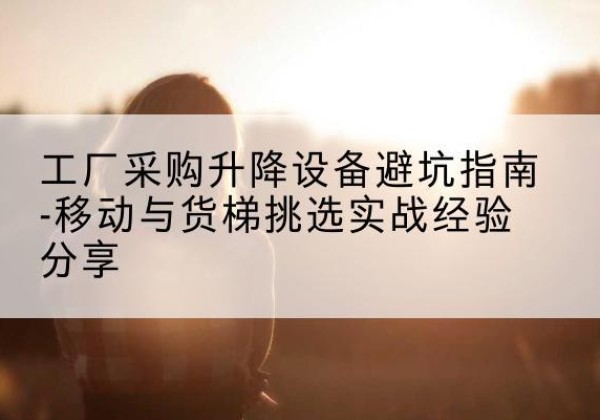 崇左移动式升降机怎么选-工厂采购升降设备避坑指南-移动与货梯挑选实战经验分享